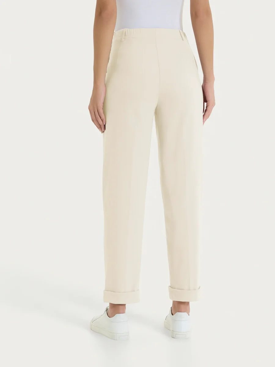 Pantalone a carota con tasche in Super Fresh - Whitecap Gray - immagine 5