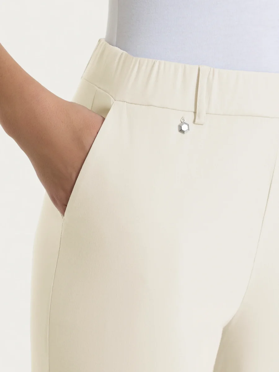 Pantalone a carota con tasche in Super Fresh - Whitecap Gray - immagine 6
