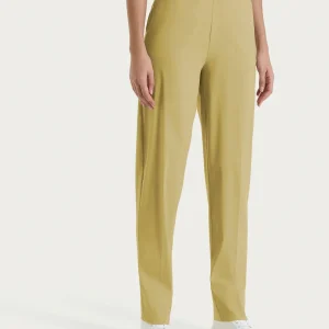 Pantalone a carota con tasche in Super Fresh - Khaki