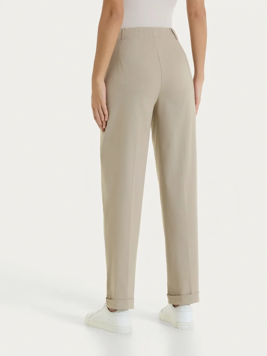 Pantalone a carota con tasche in Super Fresh - Crockery - immagine 6