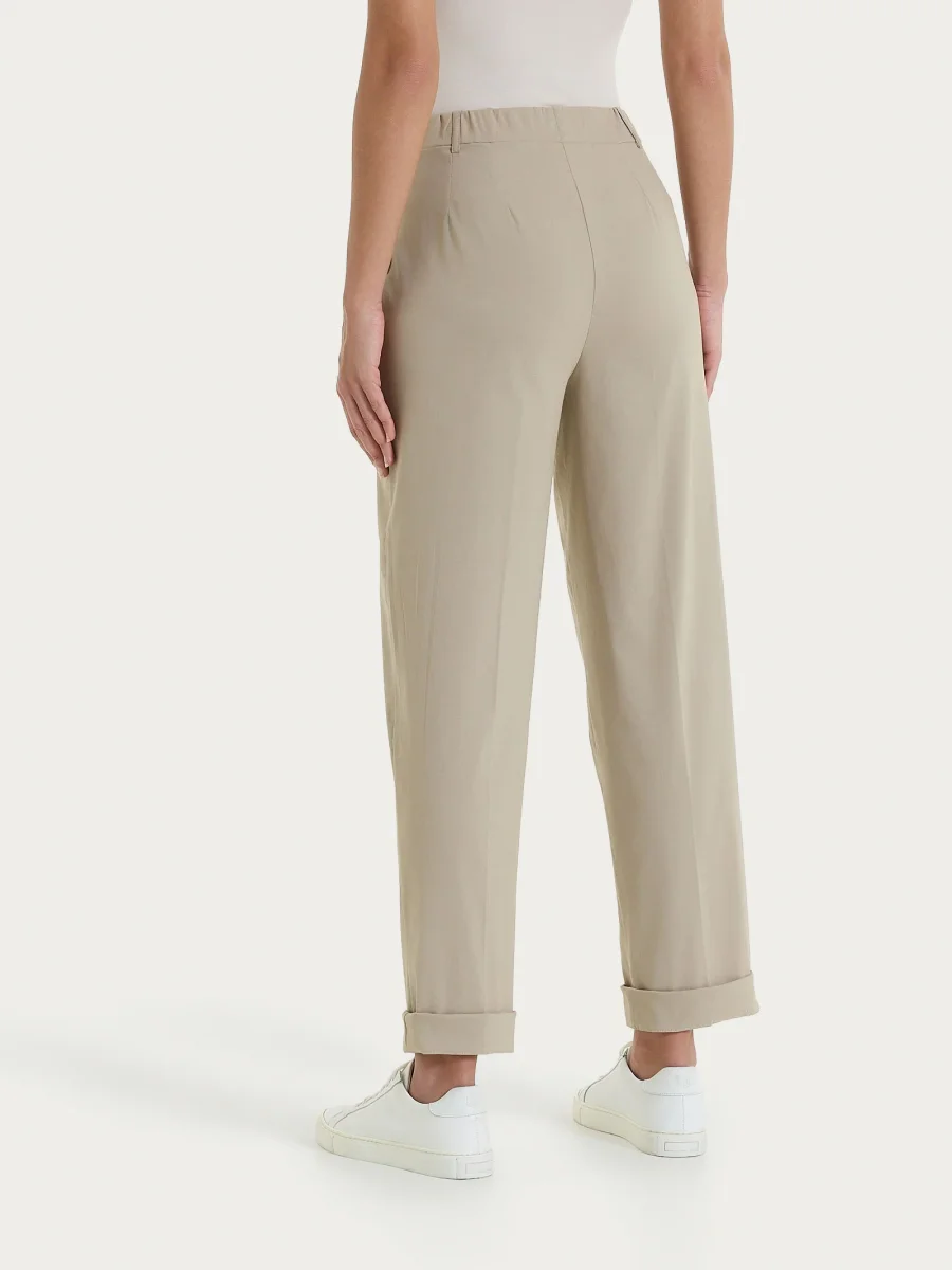 Pantalone a carota con tasche in Super Fresh - Crockery - immagine 7