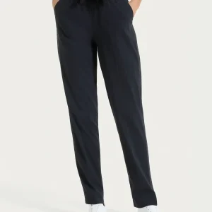 Pantalone jogger con tasche in Super Fresh - Nero