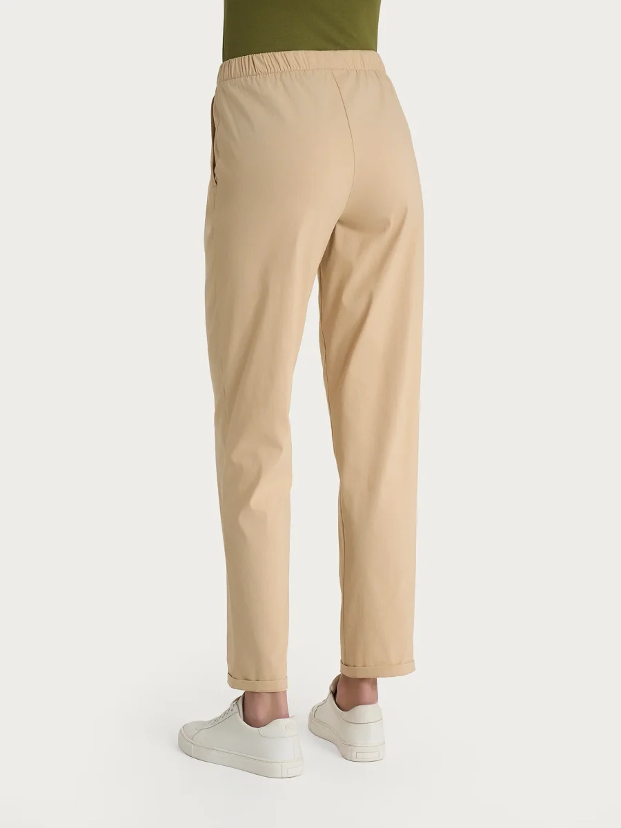 Pantalone jogger con tasche in Super Fresh - Irish Cream - immagine 3