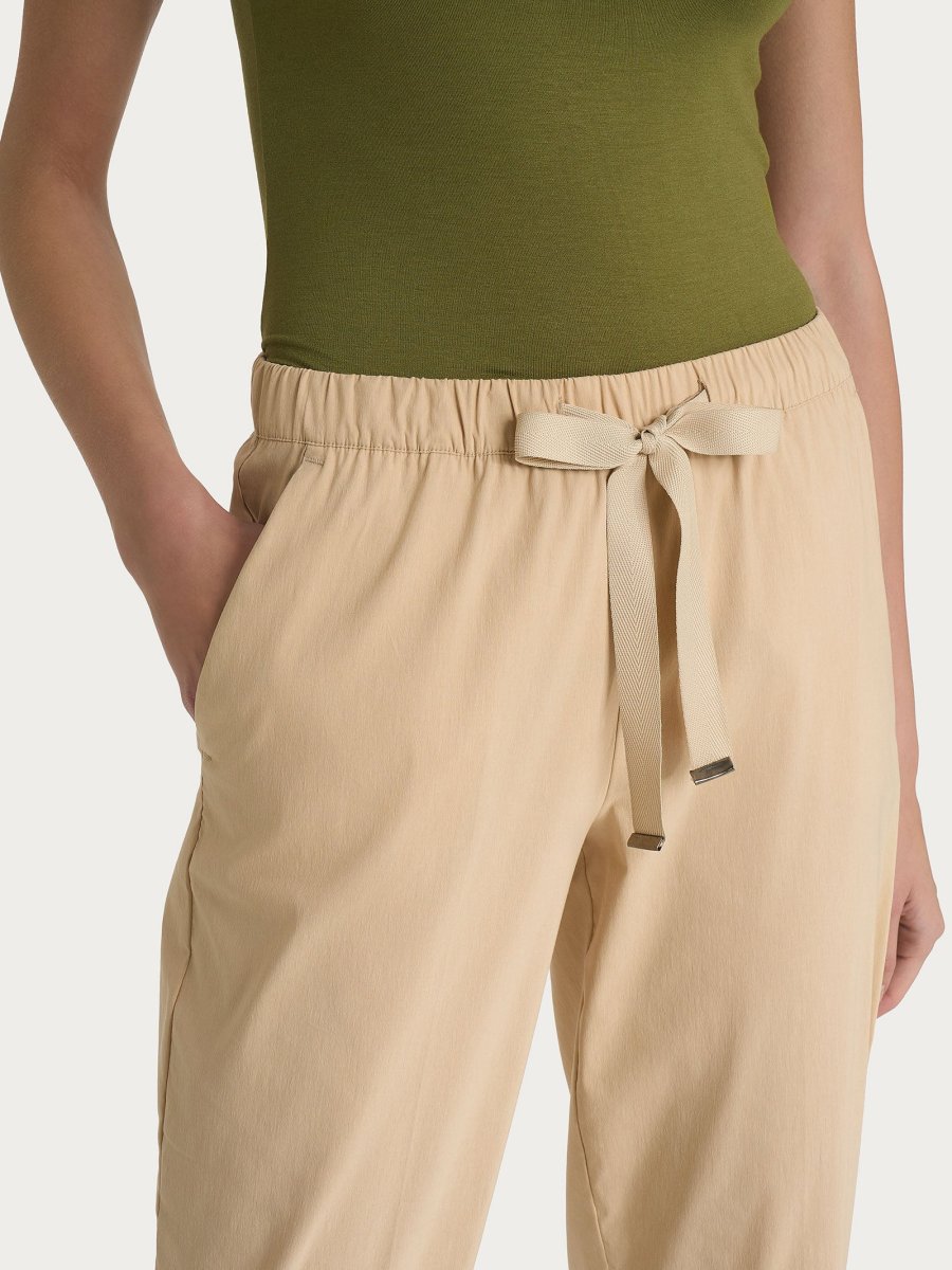 Pantalone jogger con tasche in Super Fresh - Irish Cream - immagine 4