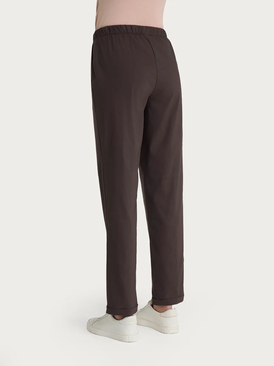 Pantalone jogger con tasche in Super Fresh - Chocolate Torte - immagine 3