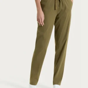 Pantalone jogger con tasche in Super Fresh - Dark Olive