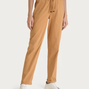Pantalone jogger con tasche in Super Fresh - Biscuit