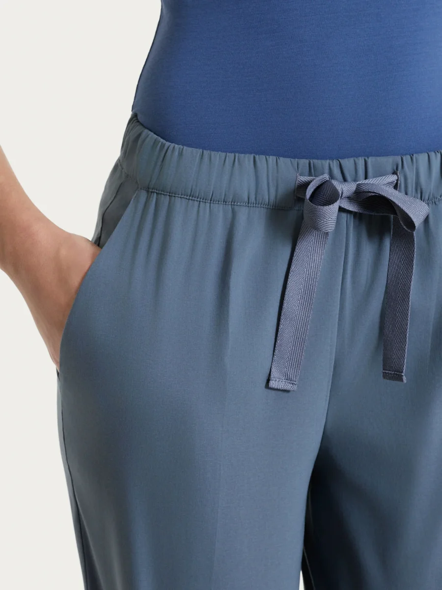 Pantalone jogger con tasche in Super Fresh - Turbulence - immagine 8