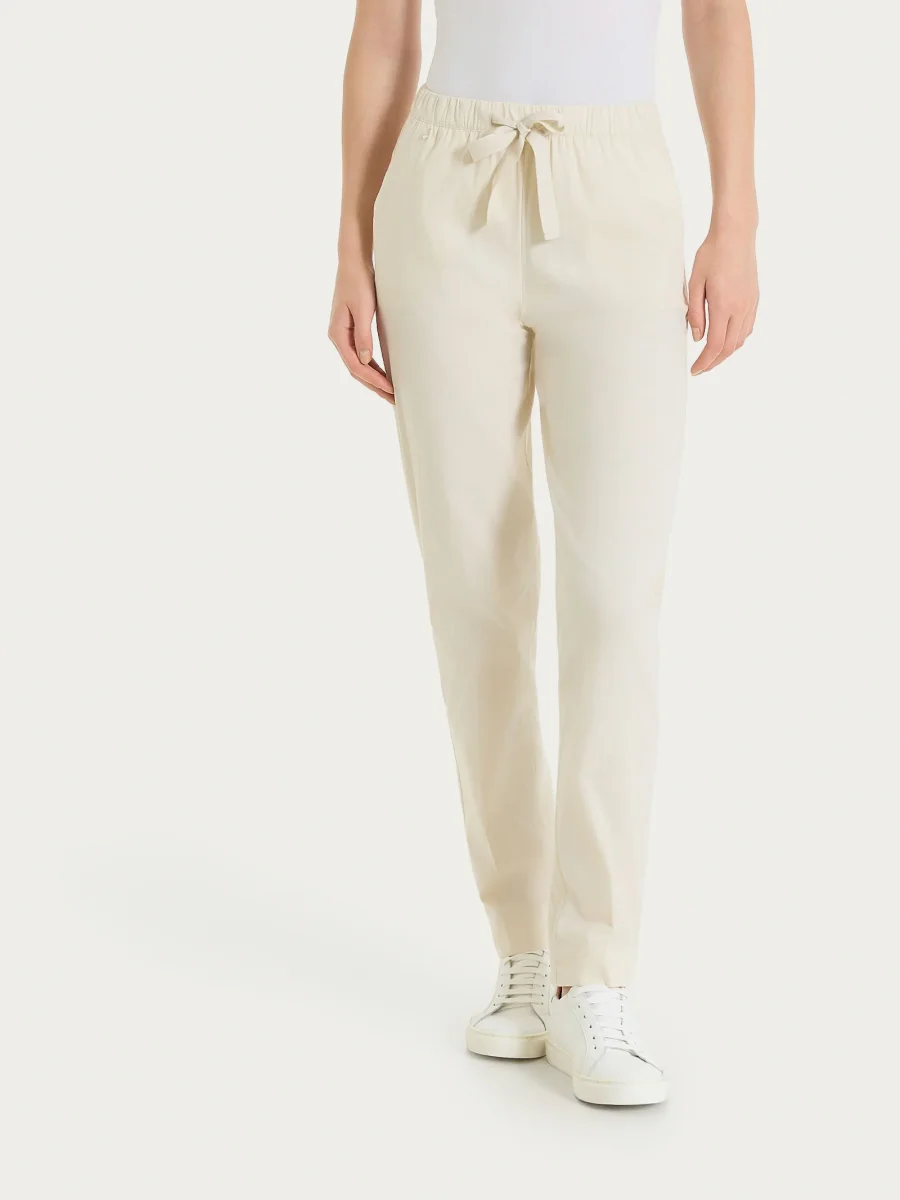 Pantalone jogger con tasche in Super Fresh - Whitecap Gray - immagine 2