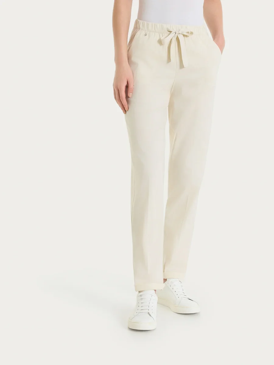 Pantalone jogger con tasche in Super Fresh - Whitecap Gray - immagine 3