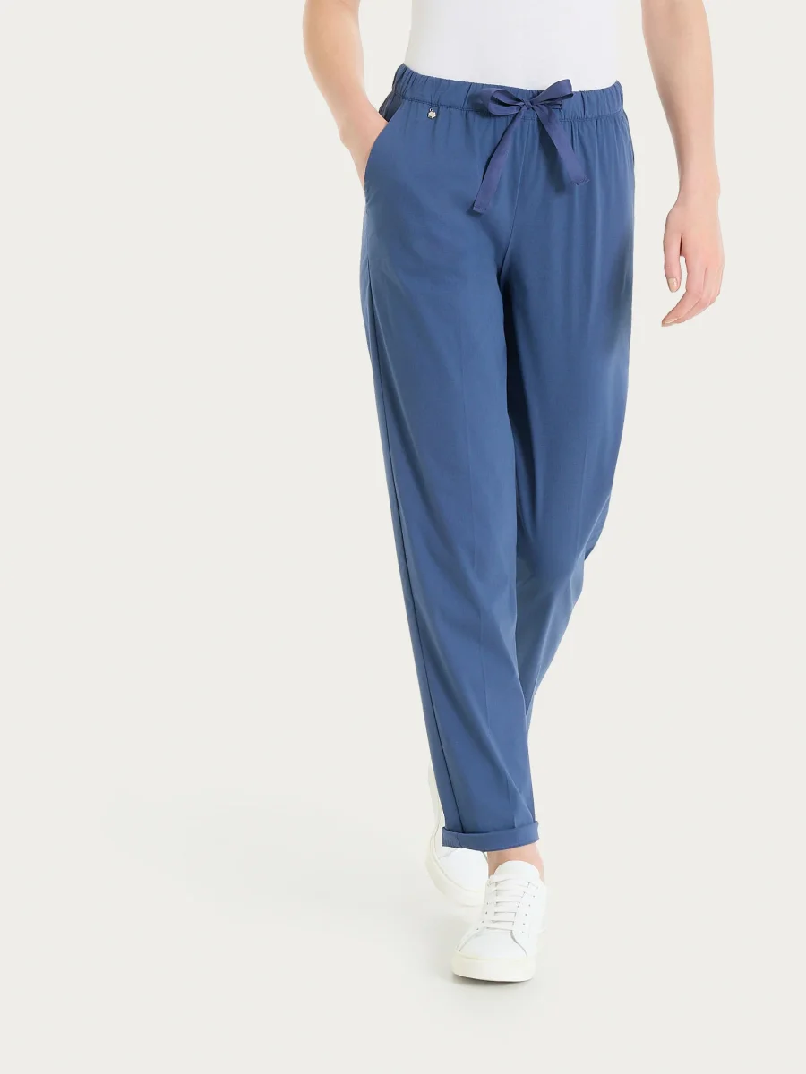 Pantalone jogger con tasche in Super Fresh - Oceana - immagine 4