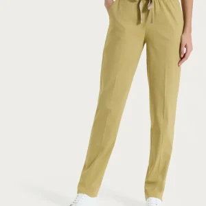 Pantalone jogger con tasche in Super Fresh - Khaki