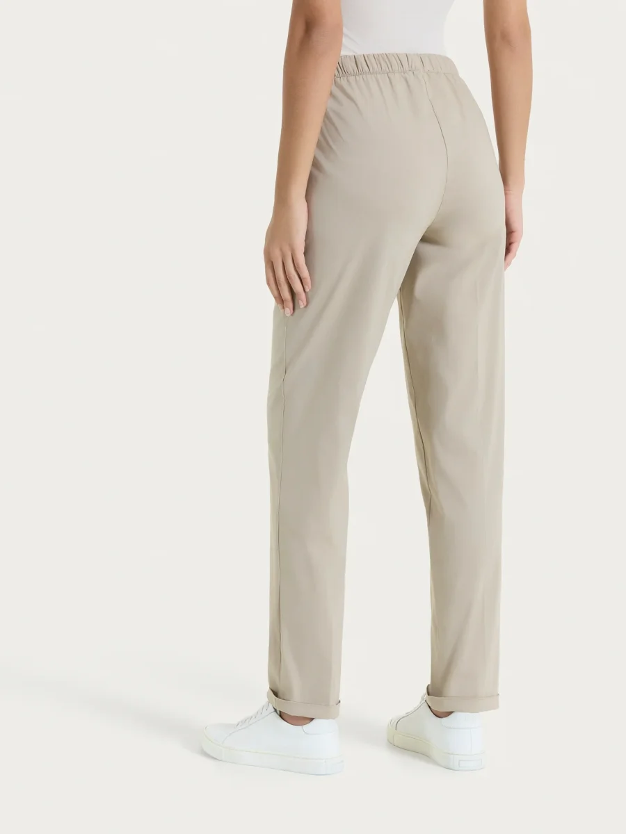 Pantalone jogger con tasche in Super Fresh - Crockery - immagine 5