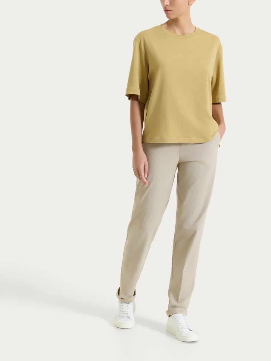 Pantalone jogger con tasche in Super Fresh - Crockery - immagine 7