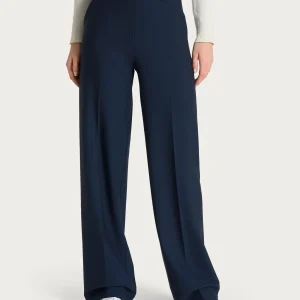 Pantalone a palazzo con tasche in Compact - Persia