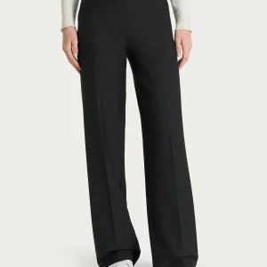 Pantalone a palazzo con tasche in Compact - Oscuro Mel.