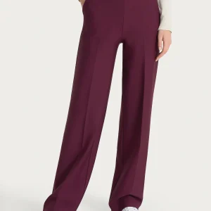 Pantalone a palazzo con tasche in Compact - Fig