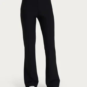 Pantalone flare in tessuto Compact - Nero