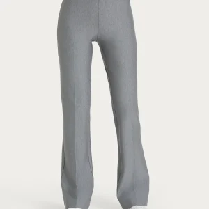 Pantalone flare in tessuto Compact - Grigio Mel.