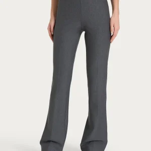 Pantalone flare in tessuto Compact - Ardesia Mel.