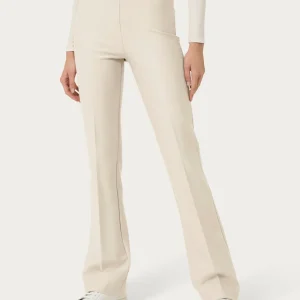 Pantalone flare in tessuto Compact - Champignon
