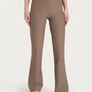 Pantalone flare in tessuto Compact - Pine Bark