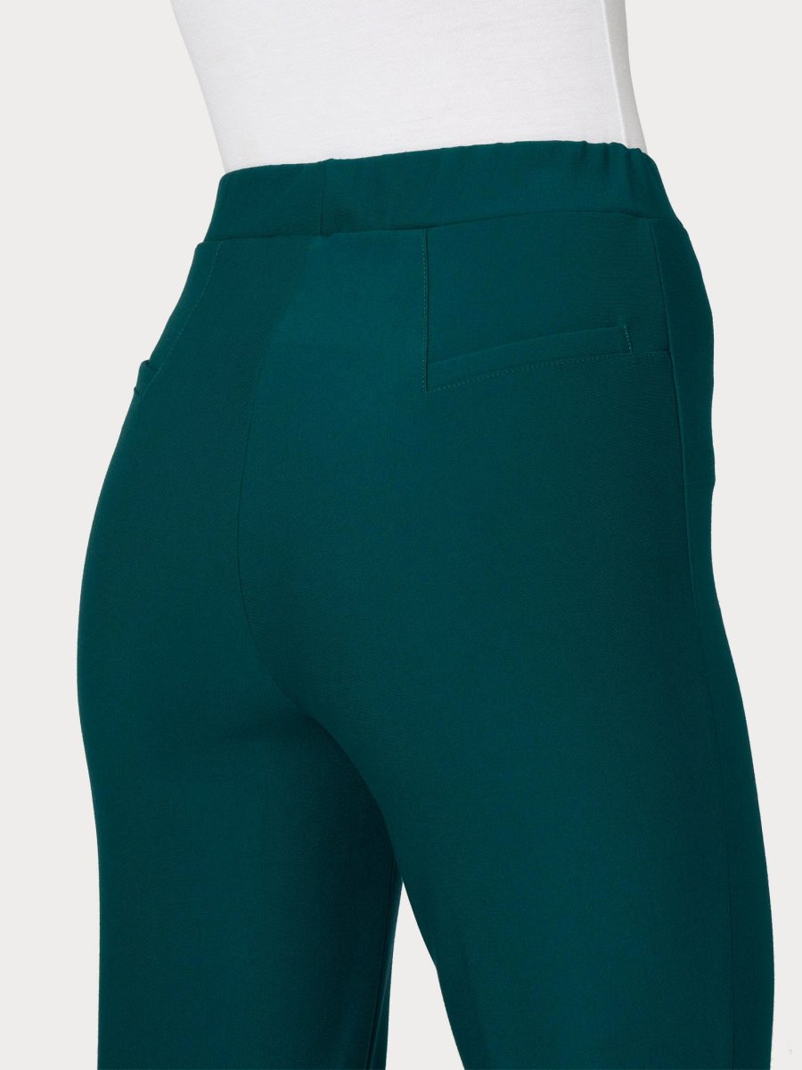 Pantalone flare in tessuto Compact - Rain Forest - immagine 4