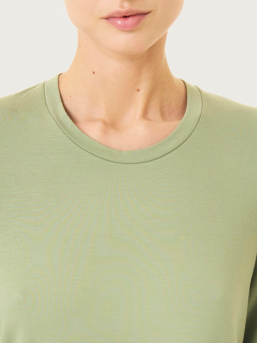 Maglietta girocollo in Eco Viscosa - Salsa - immagine 5