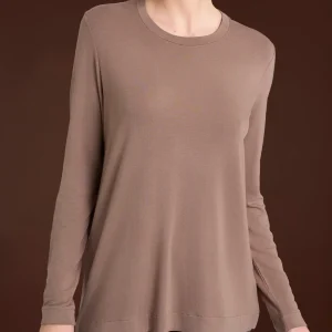 Maglietta girocollo in Eco Viscosa - Pine Bark