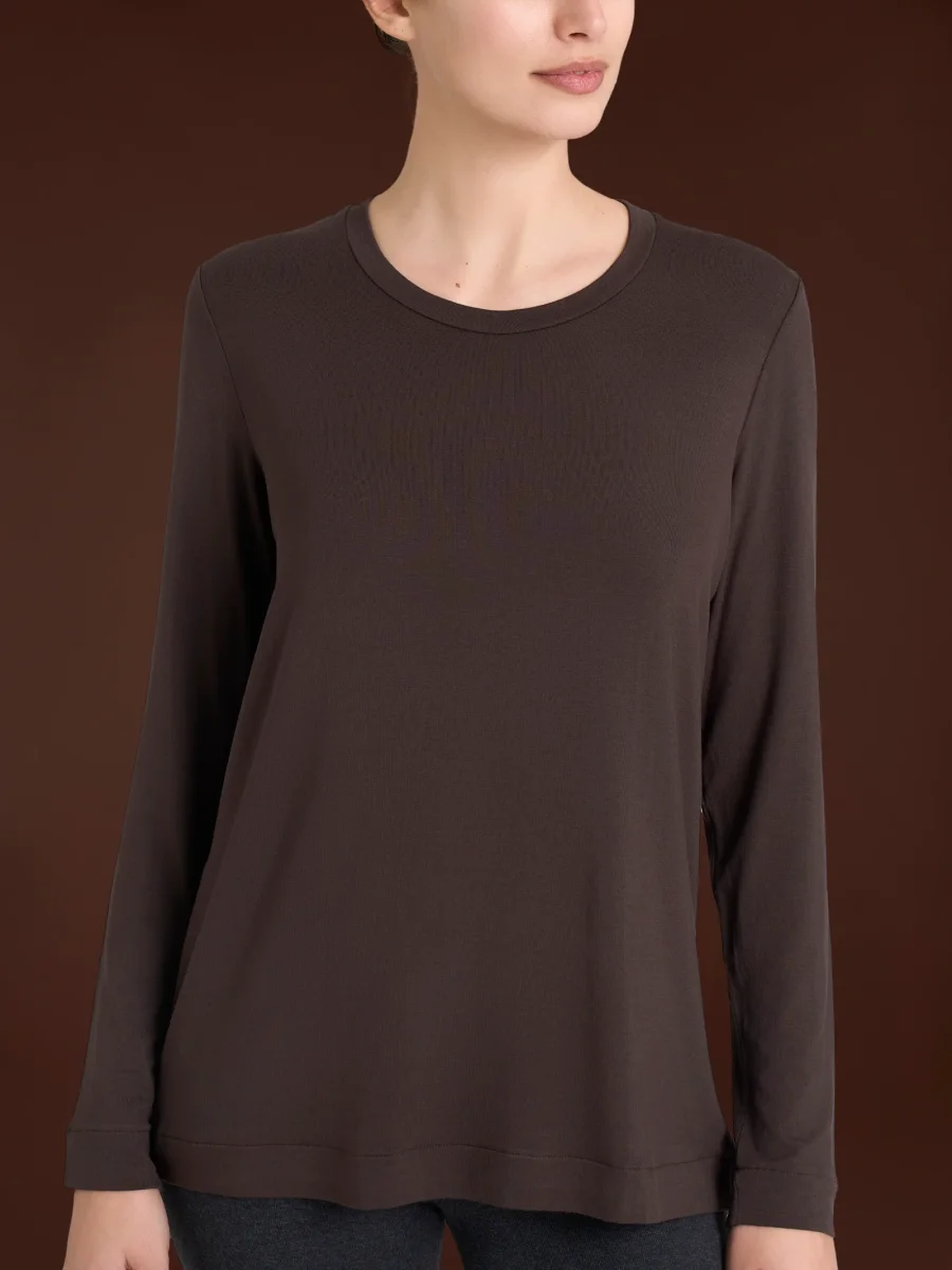 Maglietta girocollo in Eco Viscosa - Chocolate Torte