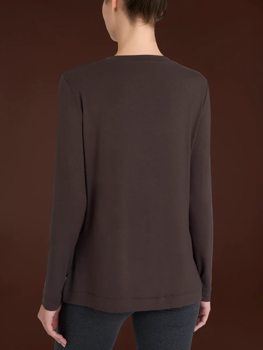 Maglietta girocollo in Eco Viscosa - Chocolate Torte - immagine 3