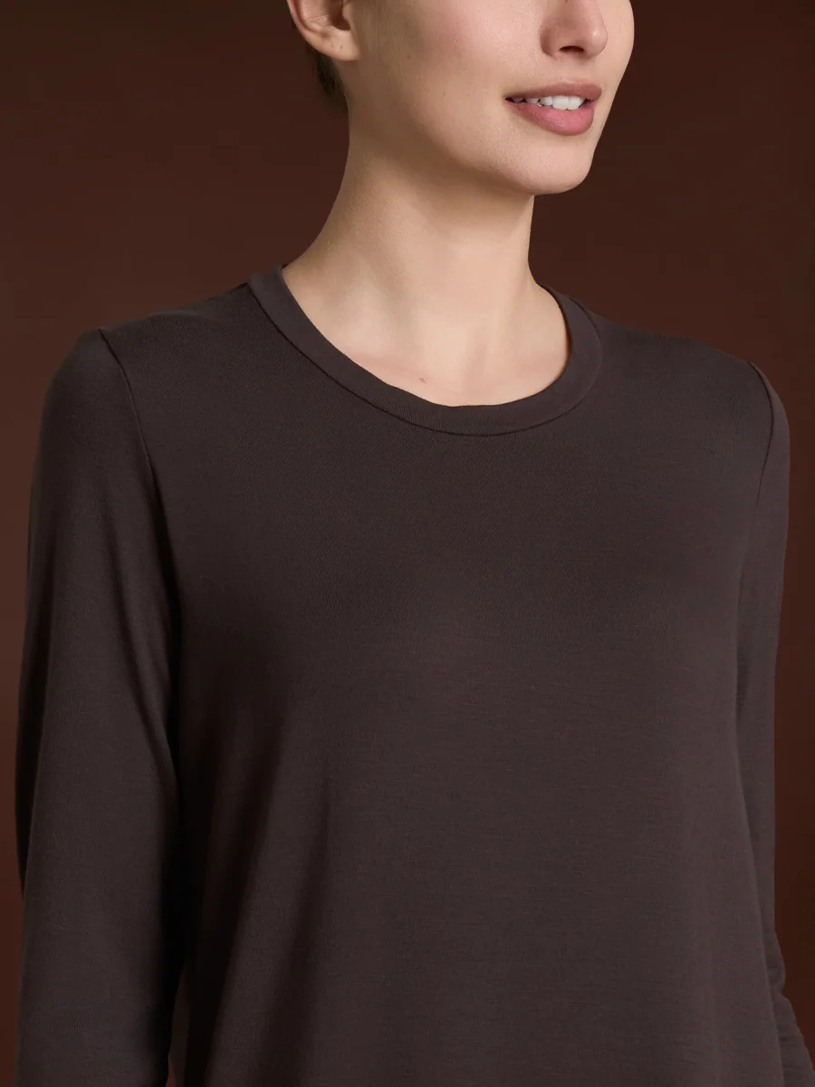 Maglietta girocollo in Eco Viscosa - Chocolate Torte - immagine 4