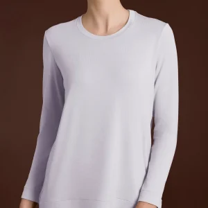 Maglietta girocollo in Eco Viscosa - Thistle