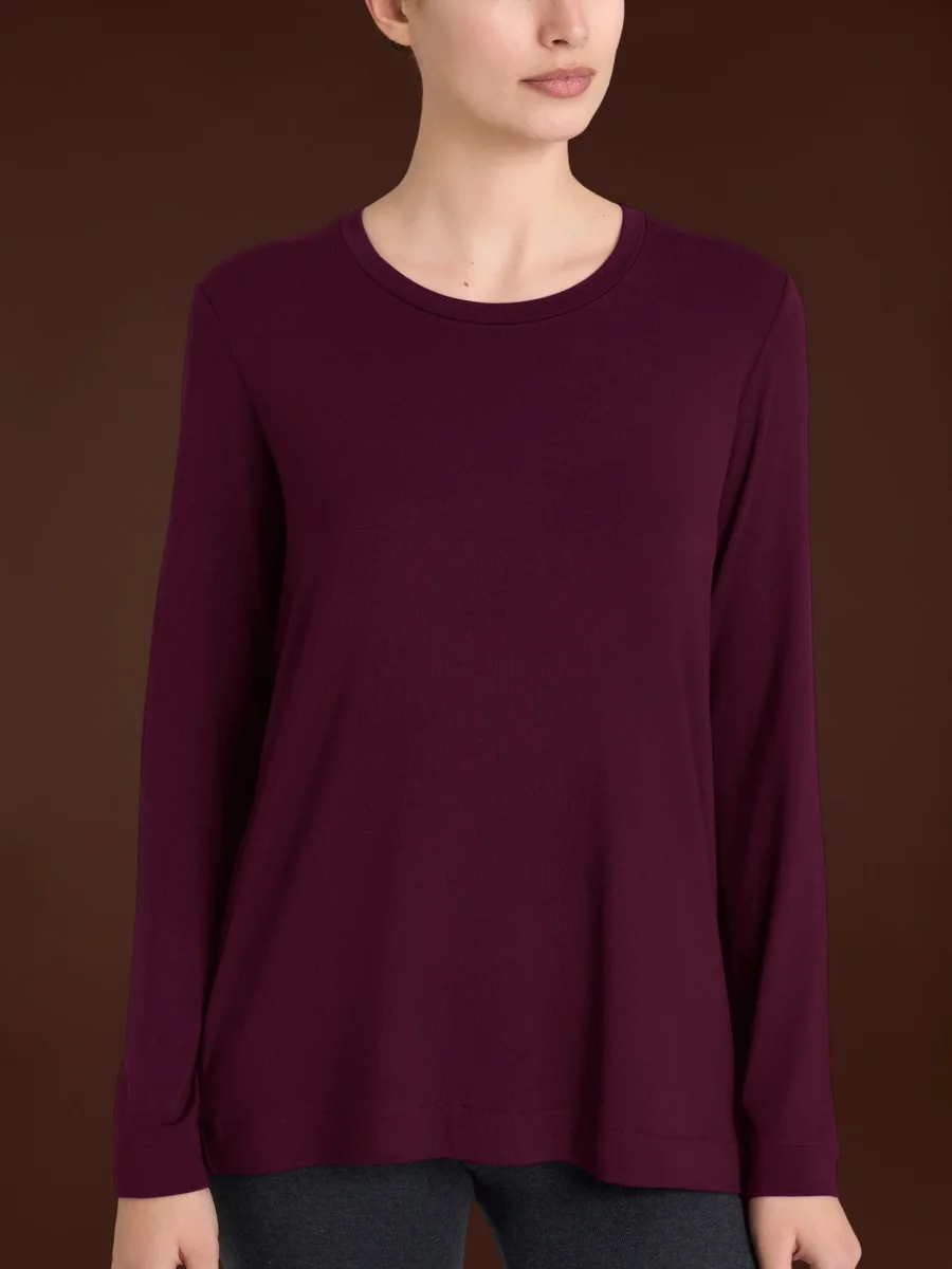 Maglietta girocollo in Eco Viscosa - Fig - immagine 2