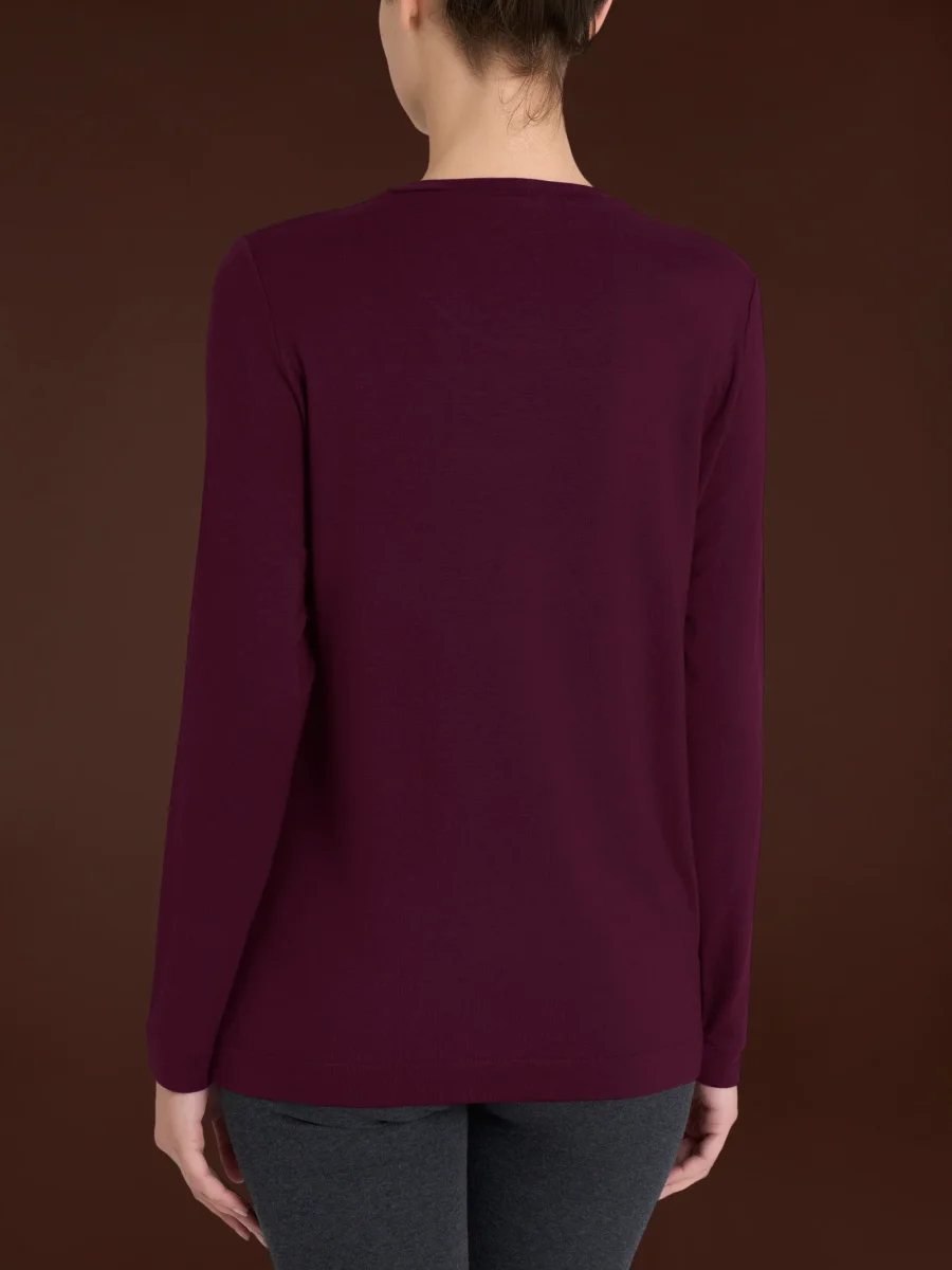 Maglietta girocollo in Eco Viscosa - Fig - immagine 3