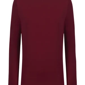 Maglietta con collo a barchetta in Eco Viscosa - Amarena