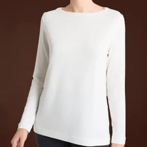 Maglietta con collo a barchetta in Eco Viscosa - Casha