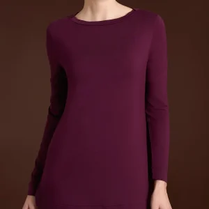 Maglietta con collo a barchetta in Eco Viscosa - Fig