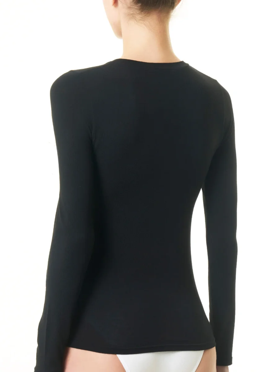 Maglietta girocollo in filato Tenderwool - Casha - immagine 4