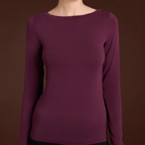 Maglietta con collo a barchetta in filato Tenderwool - Fig