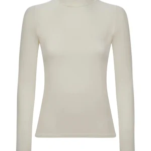 Maglietta con collo lupetto in filato Tenderwool - Casha