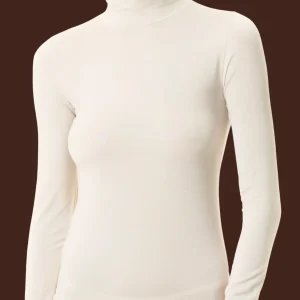 Maglietta con collo lupetto in filato Tenderwool - Corda