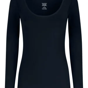 beYOUtiful - Maglietta a manica lunga in cotone elasticizzato extra fine - Bleu