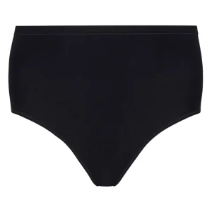beYOUtiful - Slip alto in cotone elasticizzato extra fine - Nero Bipack