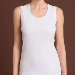 Thermo Cotton - Canottiera smanicata in caldo cotone  - Bianco