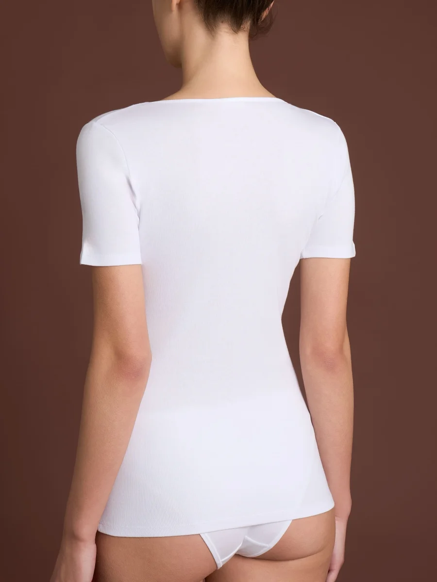 Thermo Cotton -Maglietta girocollo in caldo cotone - Nero - immagine 4