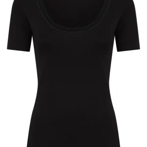 Thermo Cotton -Maglietta girocollo in caldo cotone  - Nero