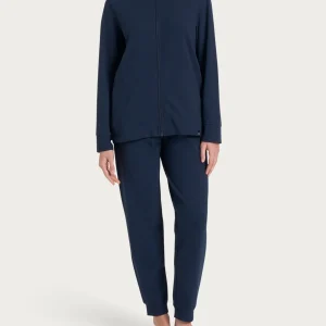 Tuta in Eco Cotton Piquet Stretch - Outer Space