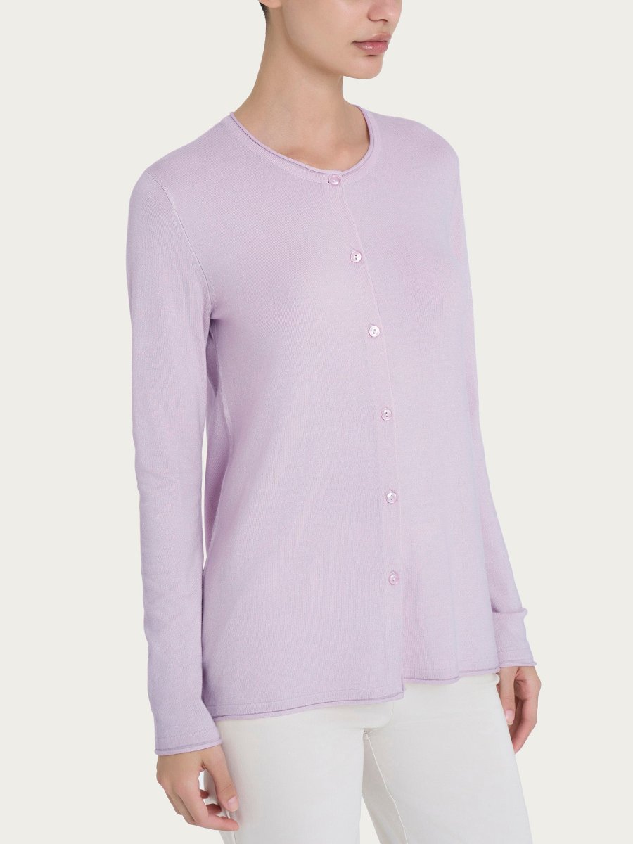 Cardigan aperto con bottoni in Summertime - Thistle