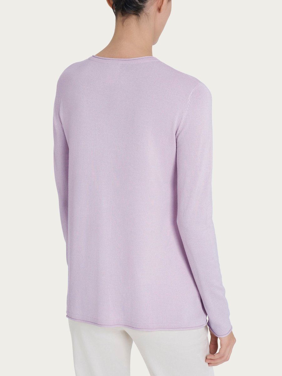 Cardigan aperto con bottoni in Summertime - Thistle - immagine 3